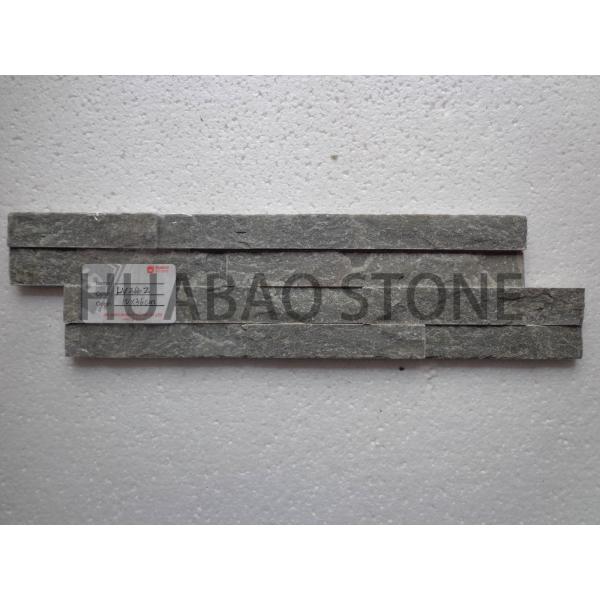 Chinese Black Cultured Stone Panels Custom For Indoor Outdoor Garden Wall