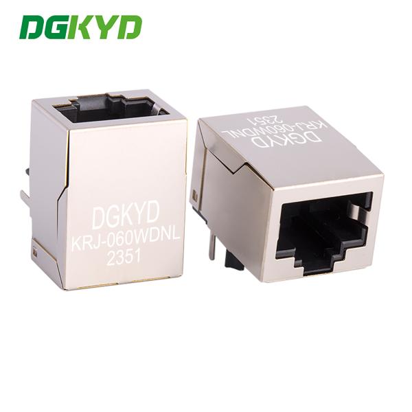 KRJ-060WDNL RJ45 Power Grid Interface Connector With Filter Socket Interface Network Communication