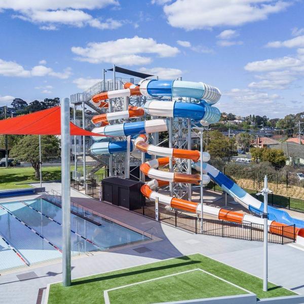 Outdoor Park Swimming Pool Tube Fiberglass Water Slide Parts Play Equipment