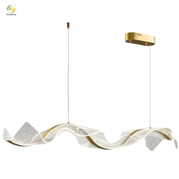 JYLIGHTING Modern Simple Creative Restaurant Bar Counter Office Front Desk Long Wave Ribbon Design Modern Pendant Light