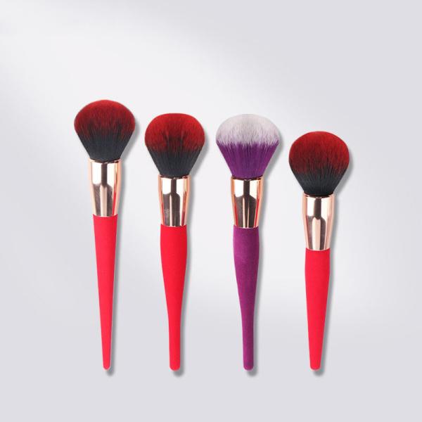 Natural Goat Pony Hair Professional Makeup Brushes Light Weight Easy To Storing