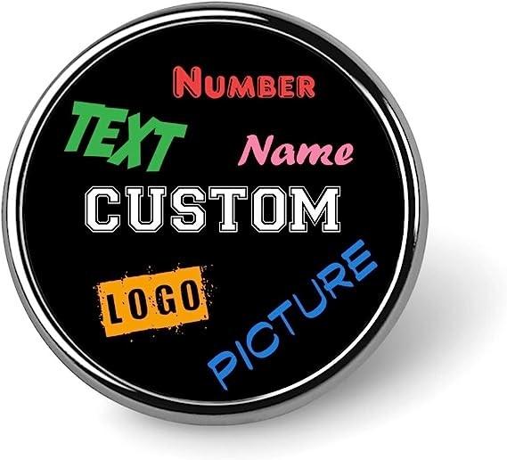 Round Lapel Hat Pin Tie Tack .75| Customize With Your Own Image, Personalized Hat Pins Lapel Pins for Men Women