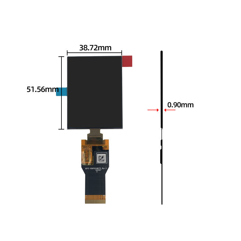 2.4 дюймовый AMOLED дисплейный модуль с платой HDMI, разрешение 800 Cd/M2, 450x600, интерфейс SPI/MCU/MIPI