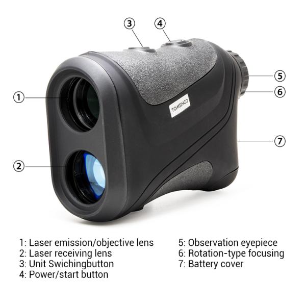 OEM Acceptable Golf Laser Rangefinder , Optic Science Rangefinder CE Approved
