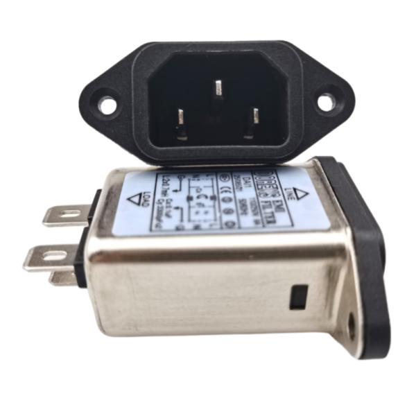 Серия DAI1 IEC Type Socket EMI однофазный фильтр мощности 1A 3A 6A 10A