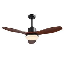 Plywood Blade Vintage Electric 20w Ceiling Fan 52 Inch With Light Decoration For Home