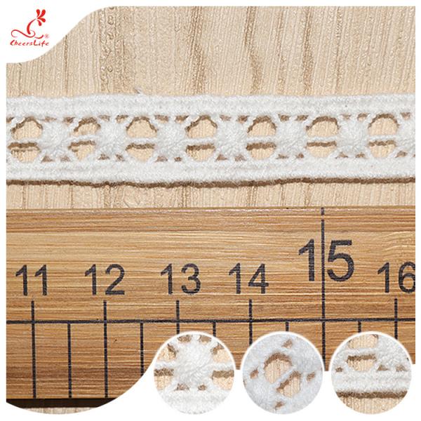 Чистые отделки шнурка вышивки искривления отделки шнурка гипюра ленты хлопка для занавеса