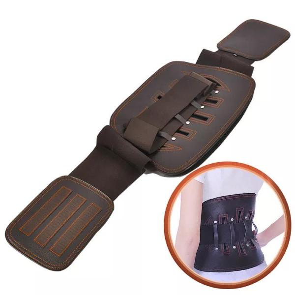 OEM PU талия Brace Поясничная поддержка Нижняя часть спины Поддержка пояса со съемной поясничной подушкой