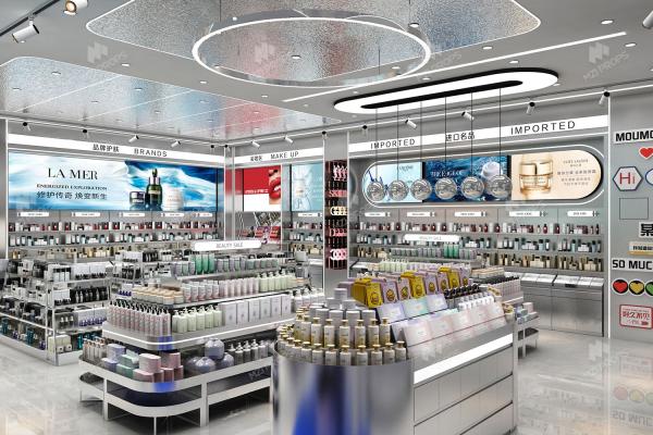 12-YZoS001, Metaverse Series Cosmetic Shop in Lianyungang featuring 27 Main Fixtures within 145 Sqm and Approx. $10,769 Budget