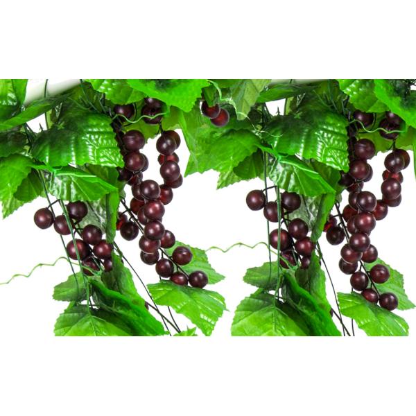 Artificial Greenery Chain Grapes Vines Leaves Foliage Simulation Fruits for Home Room Garden Wedding Garland Outside