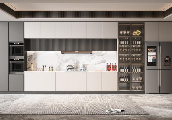 Modern Kitchen Cabinet with Granite Countertop Custom Design