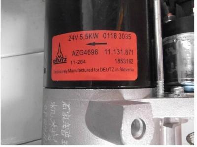 Commercial Soundproof Diesel Starter Motor For Excavator EC290 High Strength