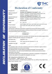 Shenzhen CSXT Multimedia Technology Co., Ltd. Сертификации