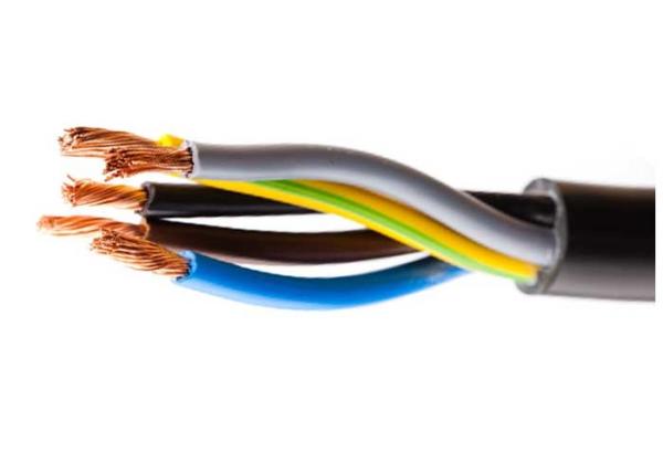 Five Cores Electrical Cable Wire Commercial PVC Insulation Wire ISO Approval