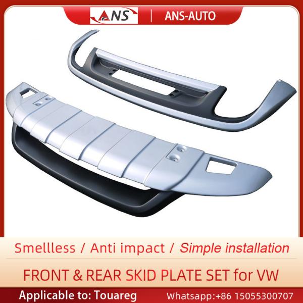 ABS VW Touareg Front Bumper , Baking Paint Car Rear Bumper Guard