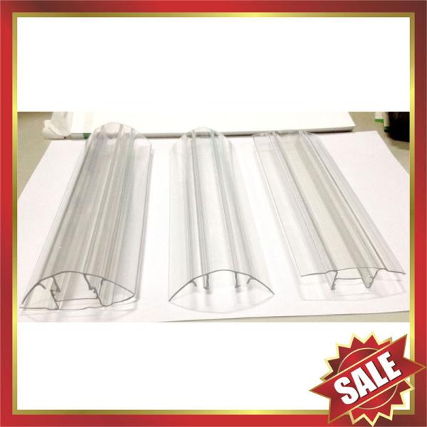 100% bayer raw material polycarbonate PC Buckle connector snap profile for polycarbonate sheet