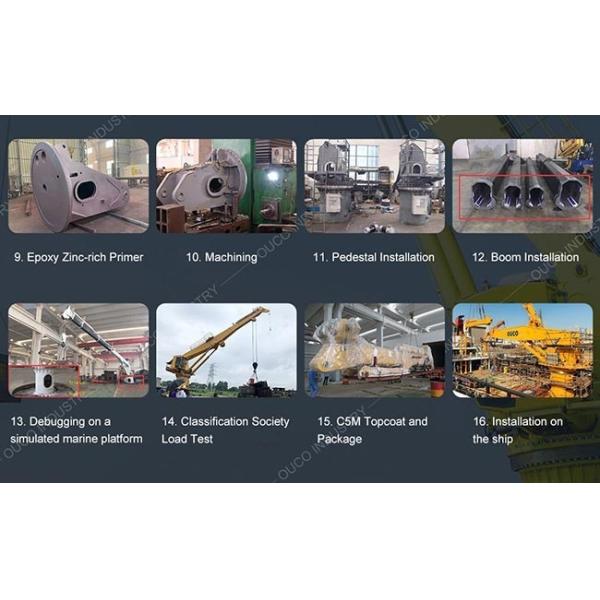 0.2t 20m Electronic Boom Marine Telescopic Crane For Boats