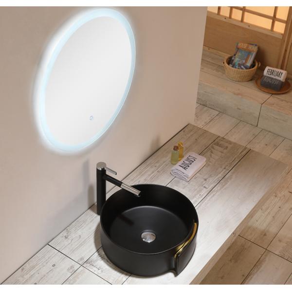 Oval Ceramic 9L Sanitary Ware Basin Matte Black Bathroom Bowl Sinks