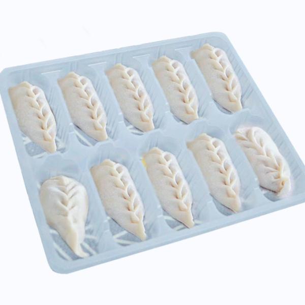 Clear Plastic Disposable Frozen Dumpling Tray PP Various Packaging 20 Packs Plastic Food Packaging Tray