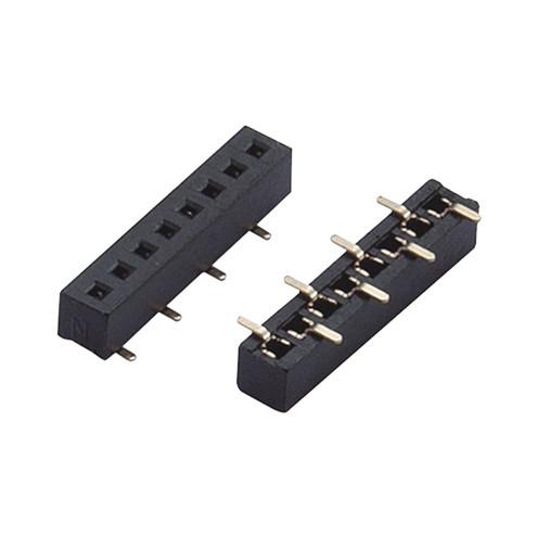 1.27mm pitch  shenzhen factory customized waterproof black female header dual row SMT H2.0