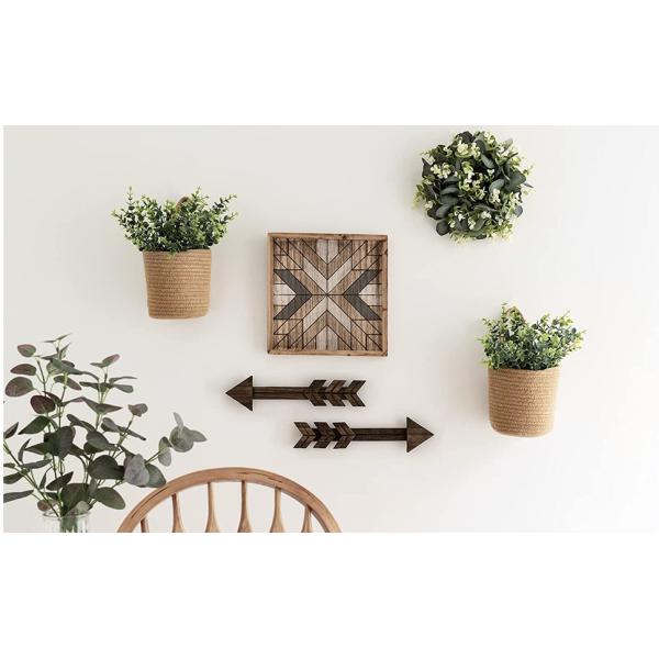 Home Decoration Basket For Plants Cotton Rope Woven Rattan Flower Pots Planter Cotton Rope Woven Rattan Flower Pots