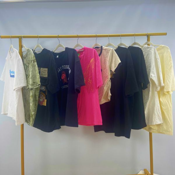 Comfortable Fashion 2nd Hand T Shirts Men Women Second Hand Short Sleeves