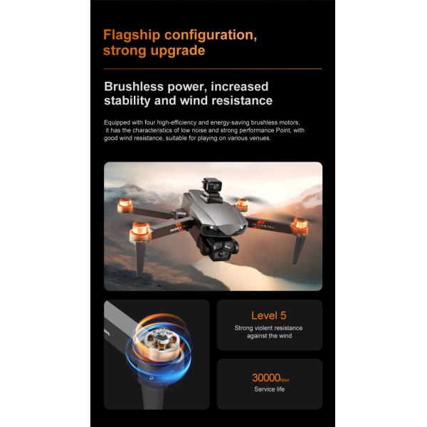 Дистанционное управление Rg601max Профессиональное предотвращение препятствий GPS позиционирование дронов оптический поток 1080p HD камера аэрофотография Rc дроны