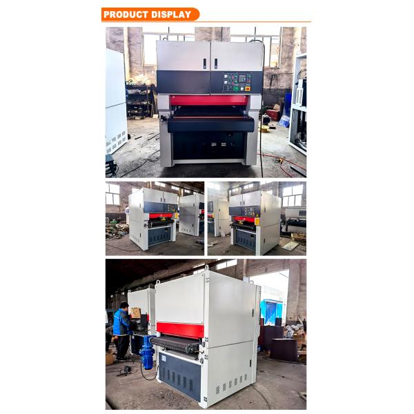 3500 KG R-RP1000 Precise Calibrating Wide Belt Grinding Sander Sanding Machine for Plywood Solid wood Floor