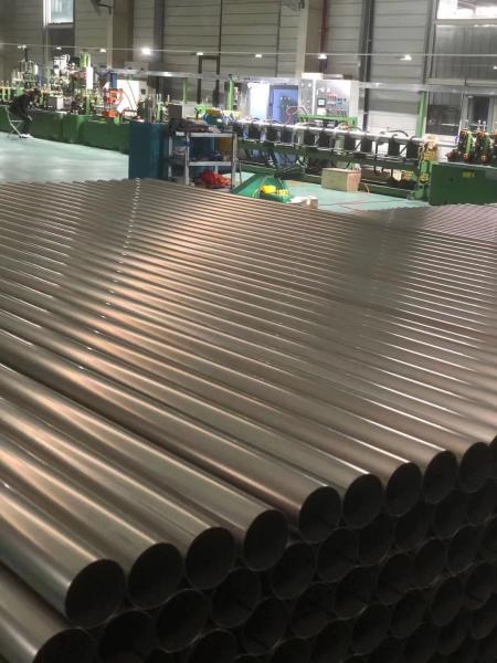 Round Titanium Seamless Tube GR2 GR5 GR9 ASTM B338 For Marine