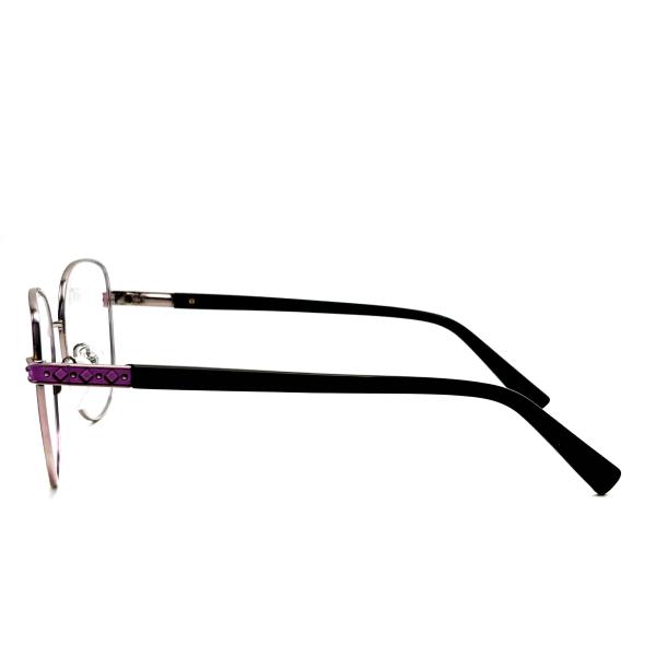 MD157 Womens Square Stainless Steel Optical Frames 54-17-140 Size