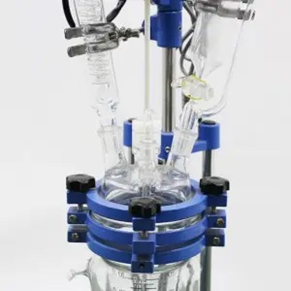 0.25L-3L Laboratory Chemical Reactor Jacketed Double Layer Glass Stirred Tank Reactor