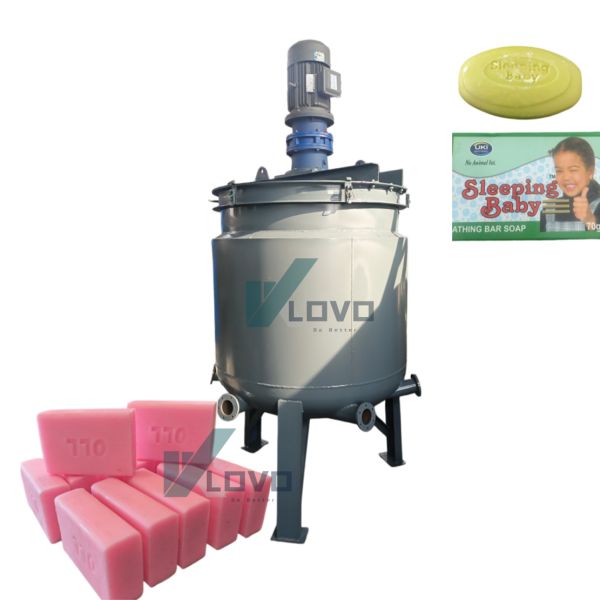Saponification Soap Making Machine Toilet Soap Production Line For Palm Oil Caustic Soda