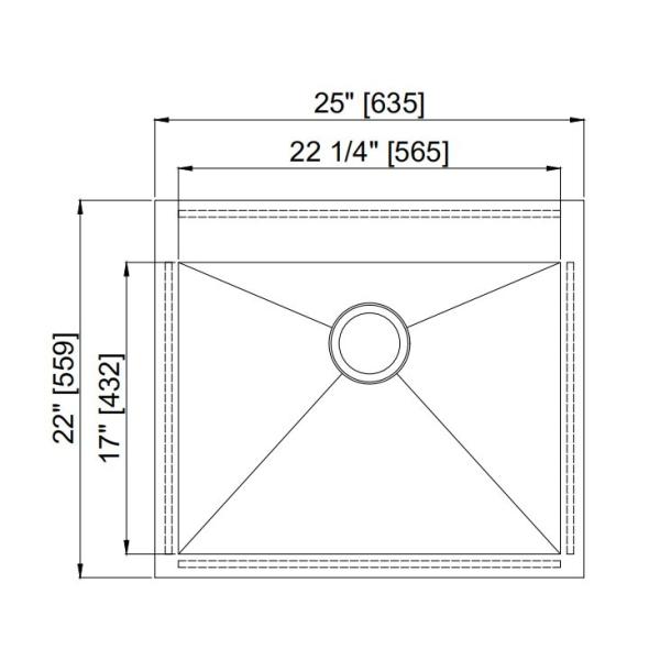 Household Stylish Top Mount Stainless Steel Kitchen Sink 5 Years Warranty / Square Stainless Steel Kitchen Sink