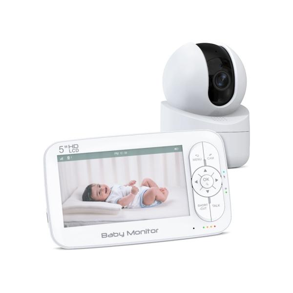 Intelligent Infant 2 way full hd Monitor video babyphone Monitor Your Baby's Room Temperature with Split Screen Viewing