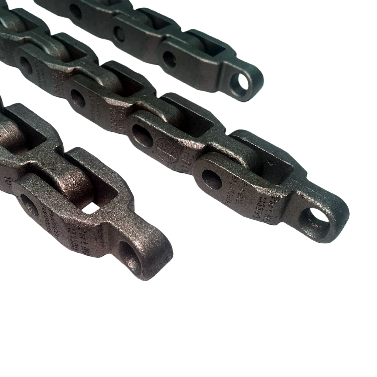 Cast Steel Scraper Flights & Chain Parts For High-Wear Coal Conveyors