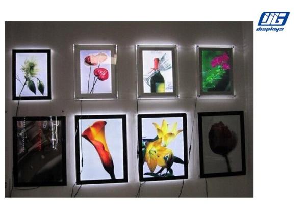 A0 High Lighting Crystal Slim Light Box Magnetic Acrylic Sheet With Cover Panel
