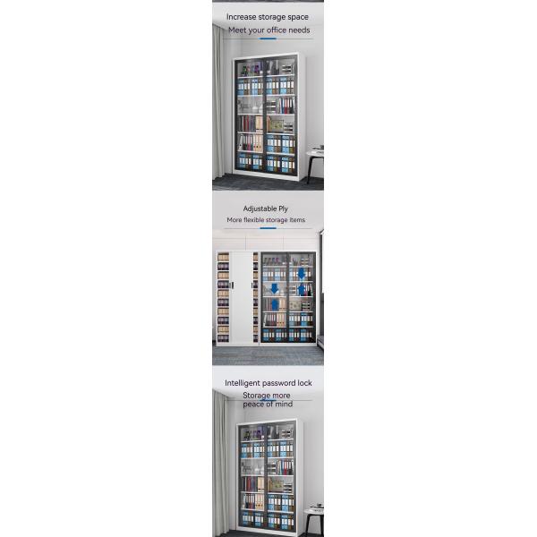 Коммерческая мебель современный босс кабинет офис Деревянный файловый комбинированный книжный шкаф