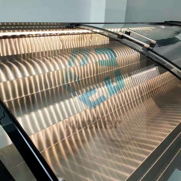 220V Glass Door Chest Freezer R134A Or R290A Painted Steel