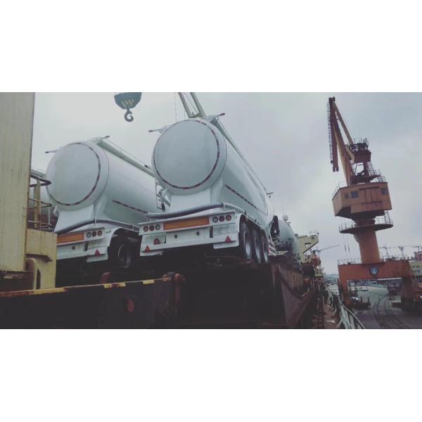 Heavy Duty Bulk Cement Tanker Truck / Bulk Cement Trailer Silo 25 CBM