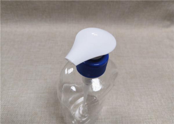 White / Blue Cosmetic Plastic Lotion Pump 1 . 3 - 1 . 5CC Dosage Output