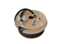 cabo blindado tático 4.5mm da fibra 4F com o resistente à corrosão impermeável do revestimento de TPU