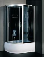 Pièce de douche profonde de vapeur de secteur d'évier avec du verre trempé transparent de 5mm