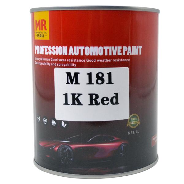 M181 1K Laque acrylique rouge Peinture automobile Peinture automobile Touch Up Peinture Résistance chimique