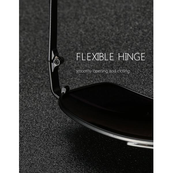 UV400 Mens Luxury Sunglasses Bridge Sport Metal Frame TAC Man Night Driving