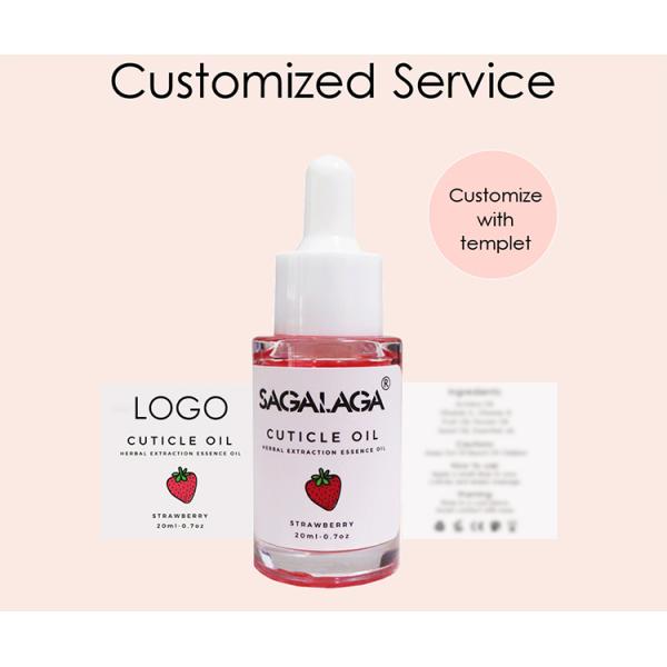 Huile pour cuticules sans toxines 5/10/15/20ml Mini format Marque privée Parfum de fleur Certifié MSDS CE CPNP Soin essentiel des ongles