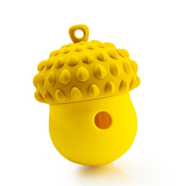 Berry-Shaped Silicone Chew Ball - Slow-Feeding Toy for Anxiety Relief - Durable Pet Dispenser for Cats and Dogs