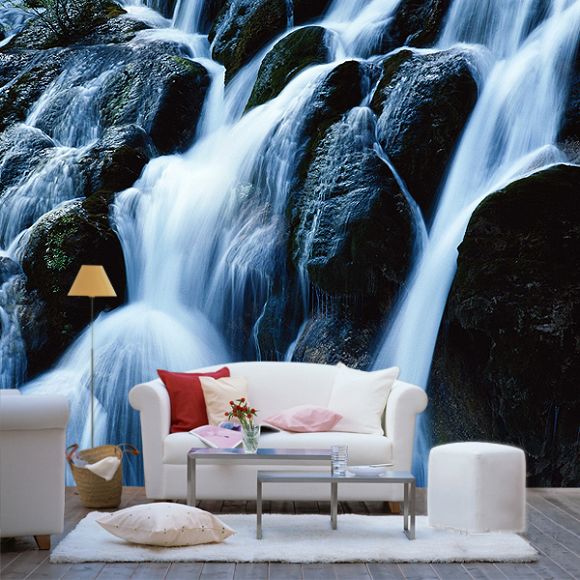 Office Non Woven Fabric Scenery Interior Decoration Wallpapers, Wall Stickers