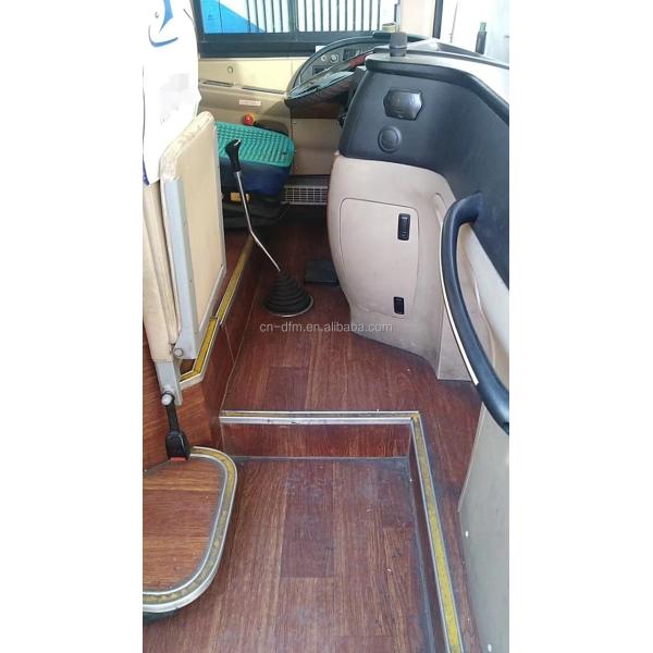 LHD Steering Position Luxury Diesel CNG 60 Seater Coach Bus with 6 Tires