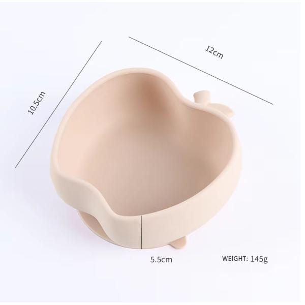 Non toxique de qualité alimentaire silicone bol de nourriture pour bébé tasse d'aspiration pour enfants bol de silicone exercices capacité alimentaire du bébé