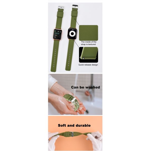Adjustable, Quick-release Silicone Watch Band With CHARM Design | Custom Logo Supported - SHX, A Chinese Wholesaler